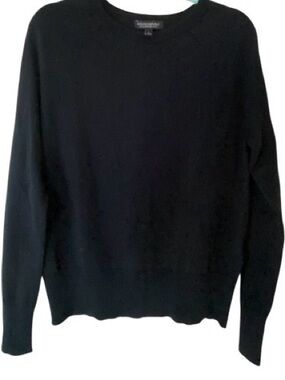 Banana Republic 100% Merino wool Men's Black Crewneck Sweater size L